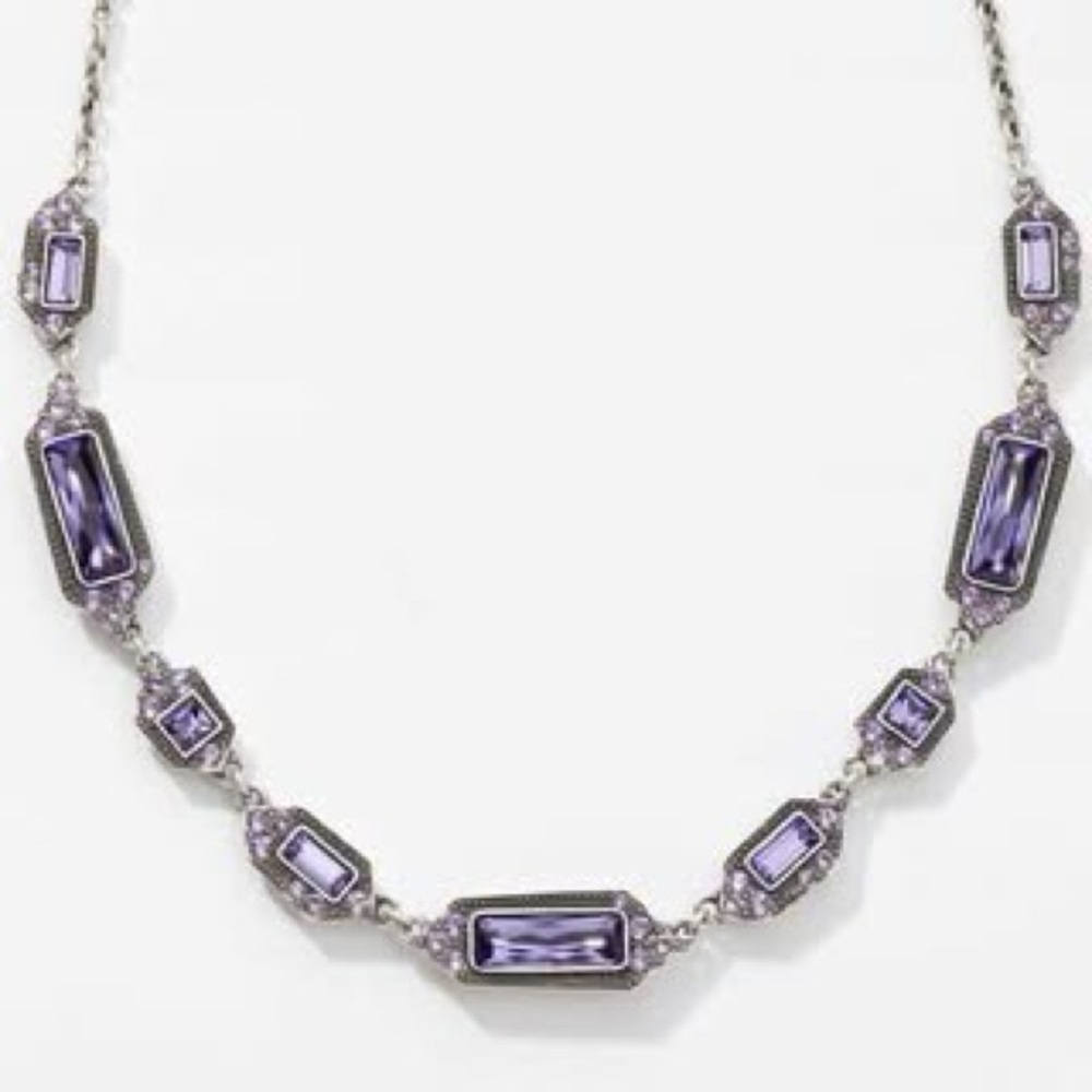 Elegant Purple Gemstone Necklace